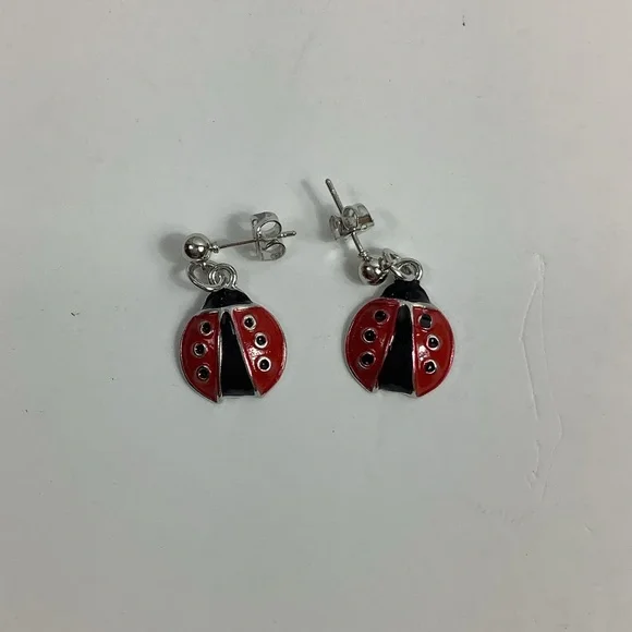Lady Bug Earrings New - Picture 1 of 5